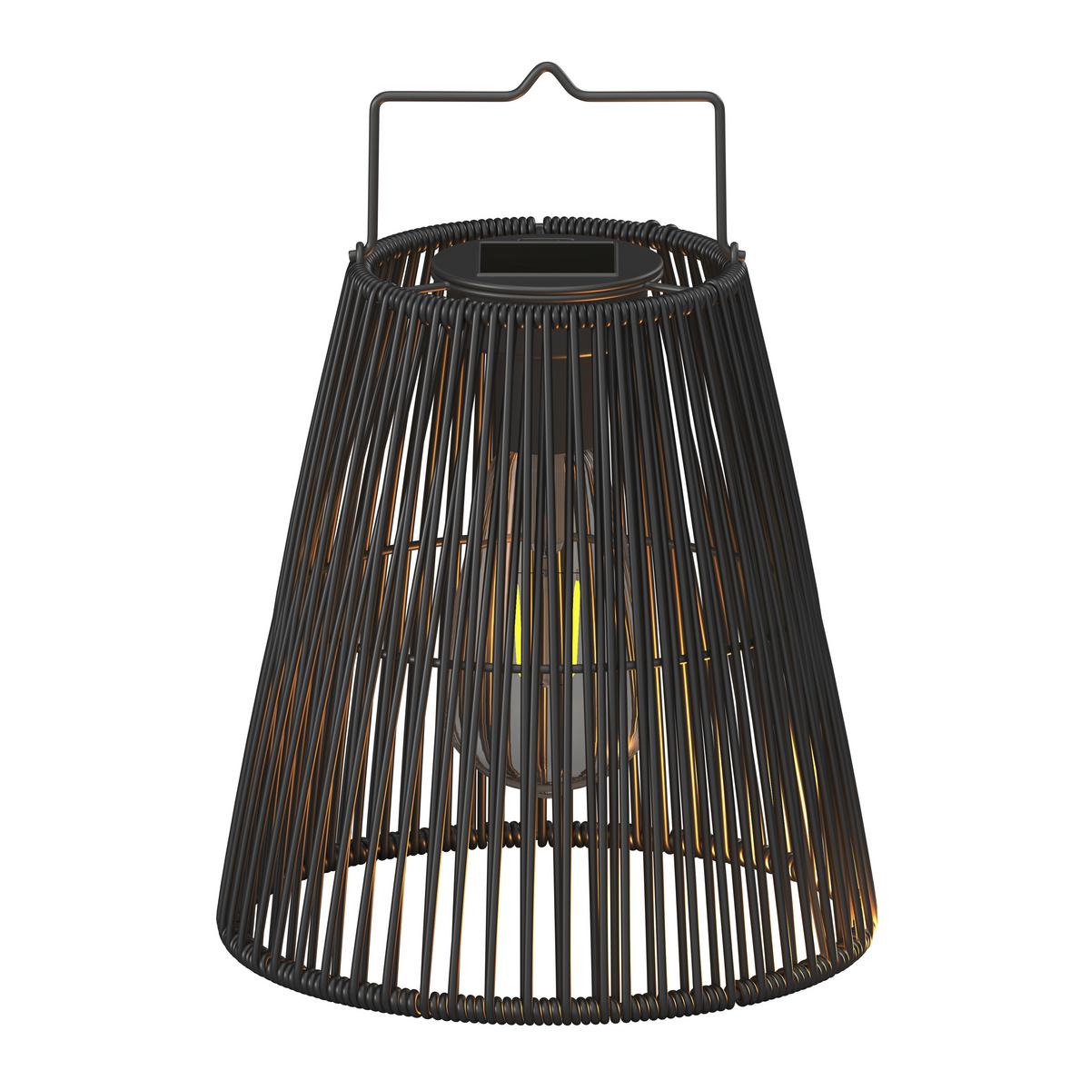 SOLÁRNE SVIETIDLO GLOW - čierna, Modern, kov/plast (20,5/26/20,5cm) - Bessagi Garden