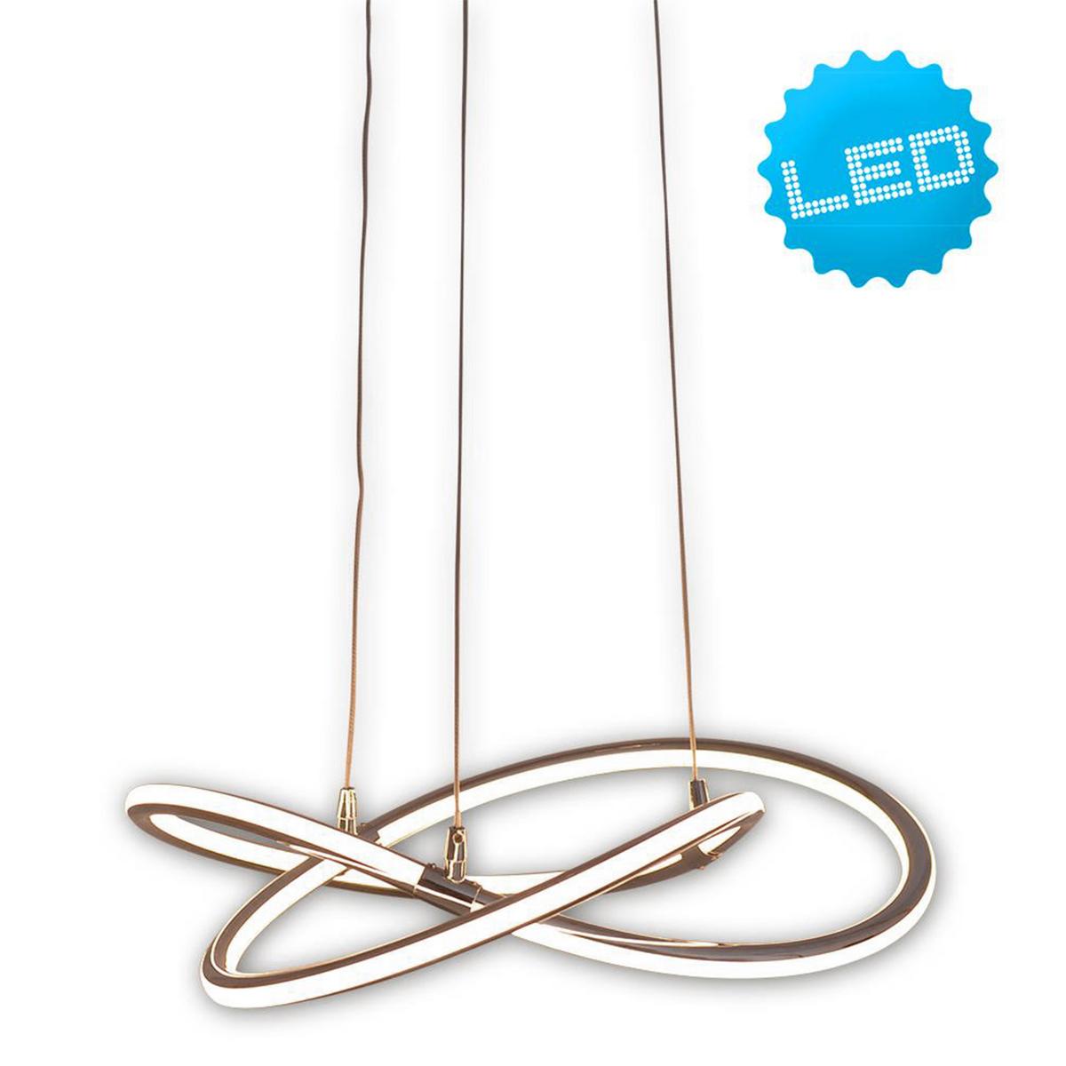 Led-hängeleuchte Odrive H: 120 Cm Dimmbar - Chromfarben, Design, Kunststoff/Metall (45/120cm) - Näve