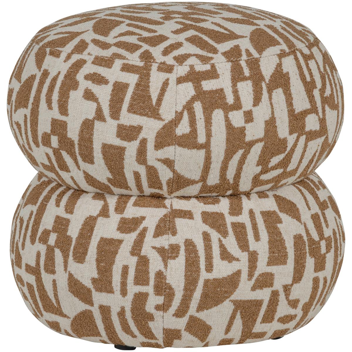 Pouf Anic Braun B: 43cm - Braun, Design, Textil (43/40/43cm) - Livetastic
