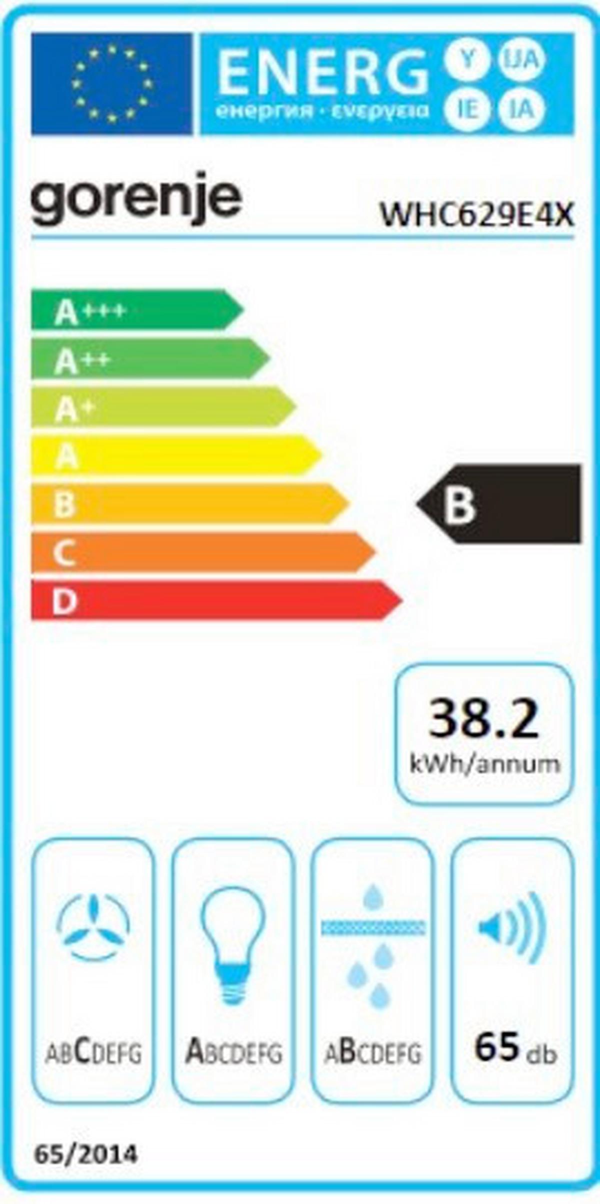 Dunstabzugshaube Whc629e4x Edelstahlfarben B: 60 cm Led - Edelstahlfarben, ROMANTIK / LANDHAUS, Metall (60cm) - Gorenje