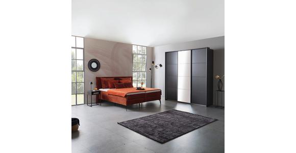 Schwebetürenschrank mit Spiegel B: 203 cm Miami, Grau Metallic - Grau, MODERN, Holzwerkstoff (203/229/62cm) - Luca Bessoni