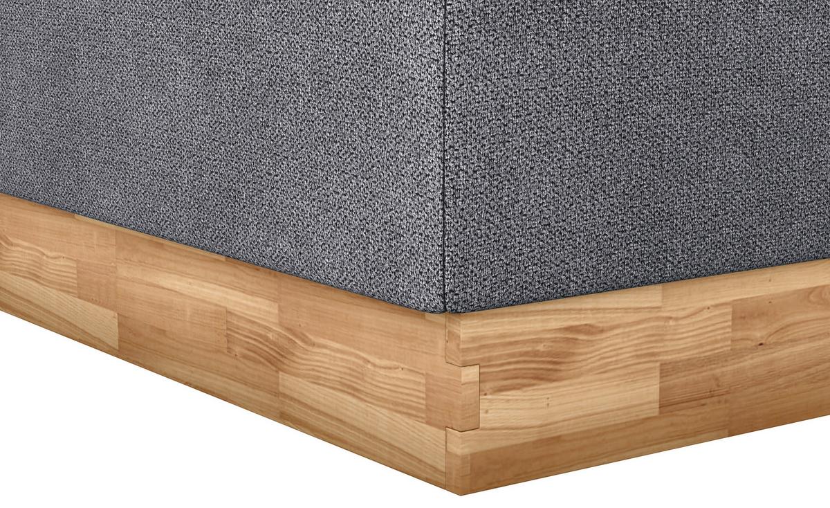 Polsterbett Peseta Anthrazit Lxf: Ca. 180x200 Cm - Anthrazit/Schwarz, Holzwerkstoff/Textil (180/200cm) - MID.YOU