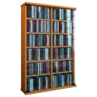 CD Regál Zuntisa buk - barvy buku, Konvenční, kompozitní dřevo/sklo (60/91,5/18cm) - MID.YOU