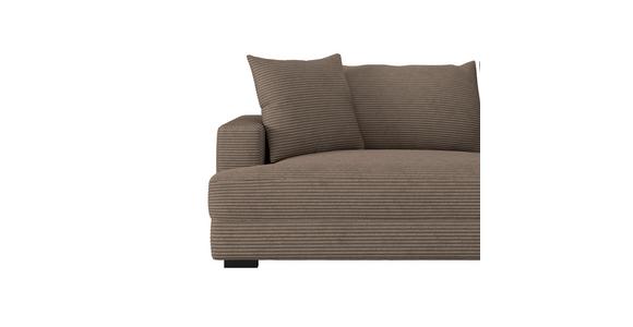 Megasofa Pelle-Megasofa - Wengefarben/Beige, Trend, Textil (261/124cm) - Luca Bessoni