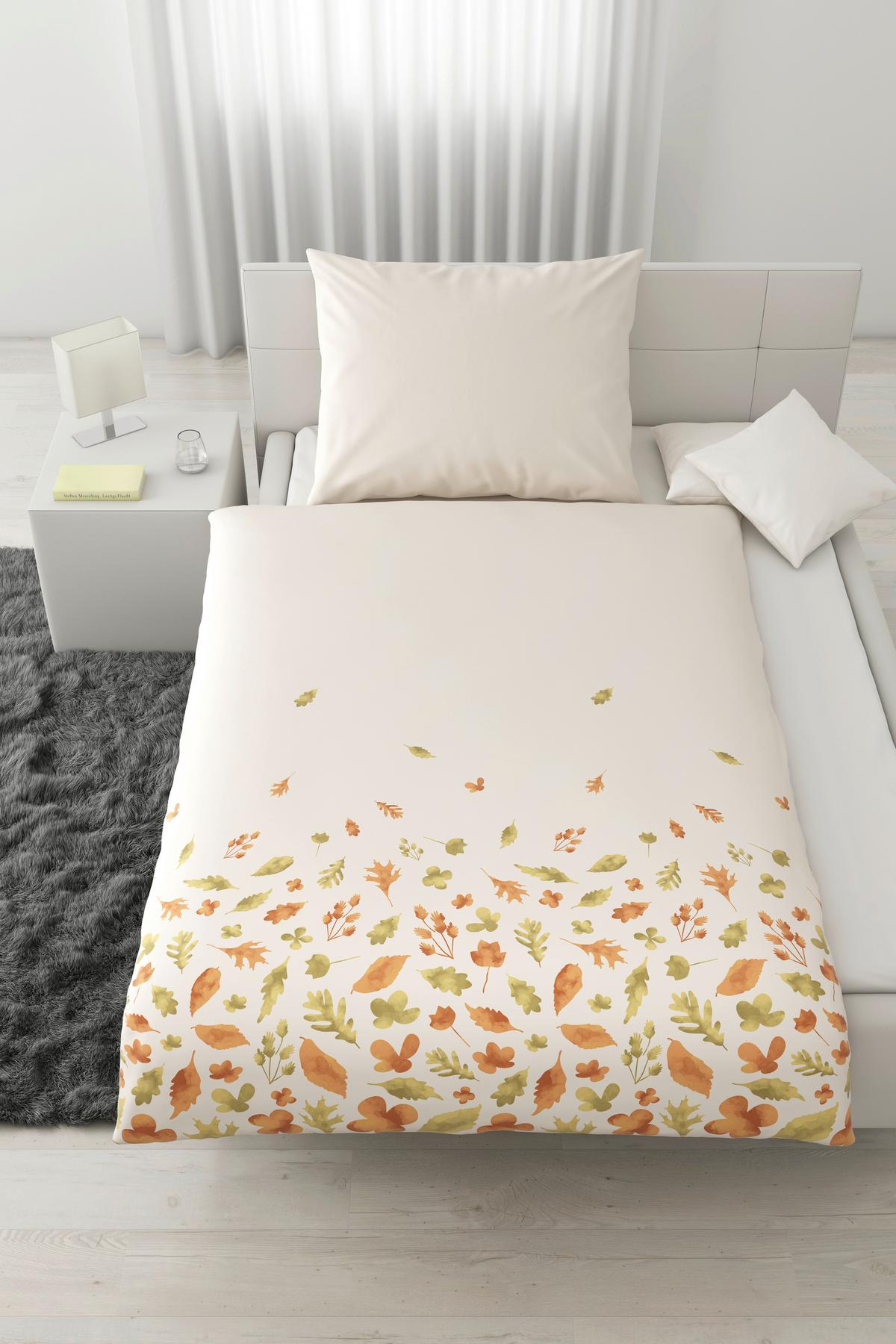 POVLEČENÍ STREUBLÄTTER - bílá, Moderní, textil (140/200cm) - Modern Living