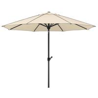 Sonnenschirm 300x275x300 Cm Naturfarben - Anthrazit/Naturfarben, Basics, Textil/Metall (300/275/300cm) - Schneider