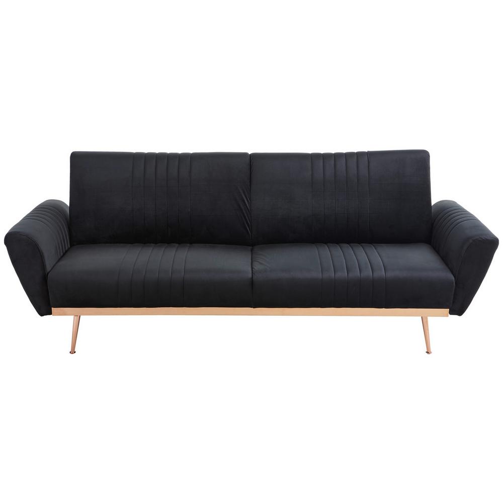 Zamatová Pohovka Marlene Čierna