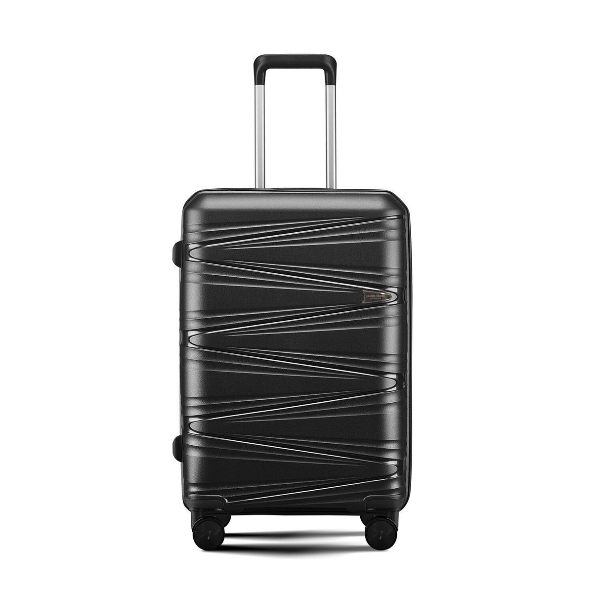 Reisekofferset Luna - Schwarz, Basics, Kunststoff/Textil - James Wood