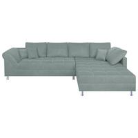 Rohová sedačka HANNA, obojstranná, jadeitovozelená - čierna/jadeitovozelená, Design, kompozitné drevo/textil (327/213cm) - P & B
