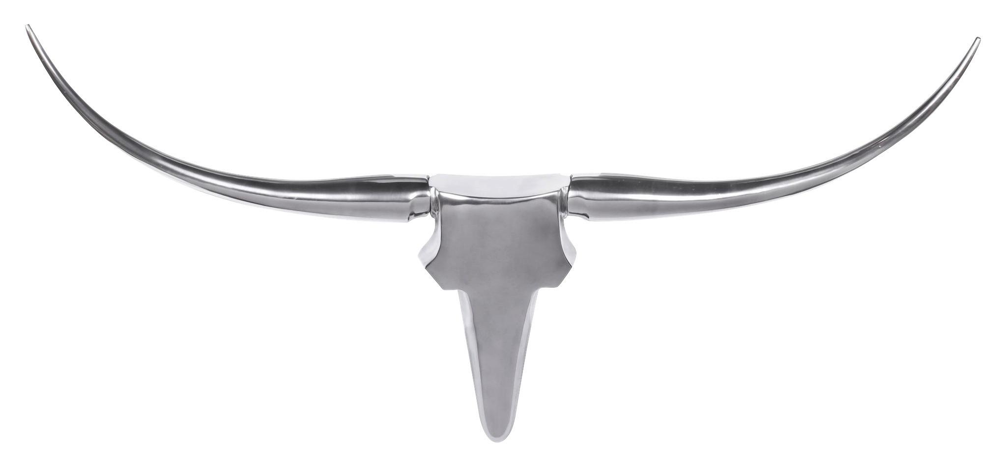 Nástenná dekorácia WOHNLING - strieborná, Modern, kov (100/40/6cm) - MID.YOU
