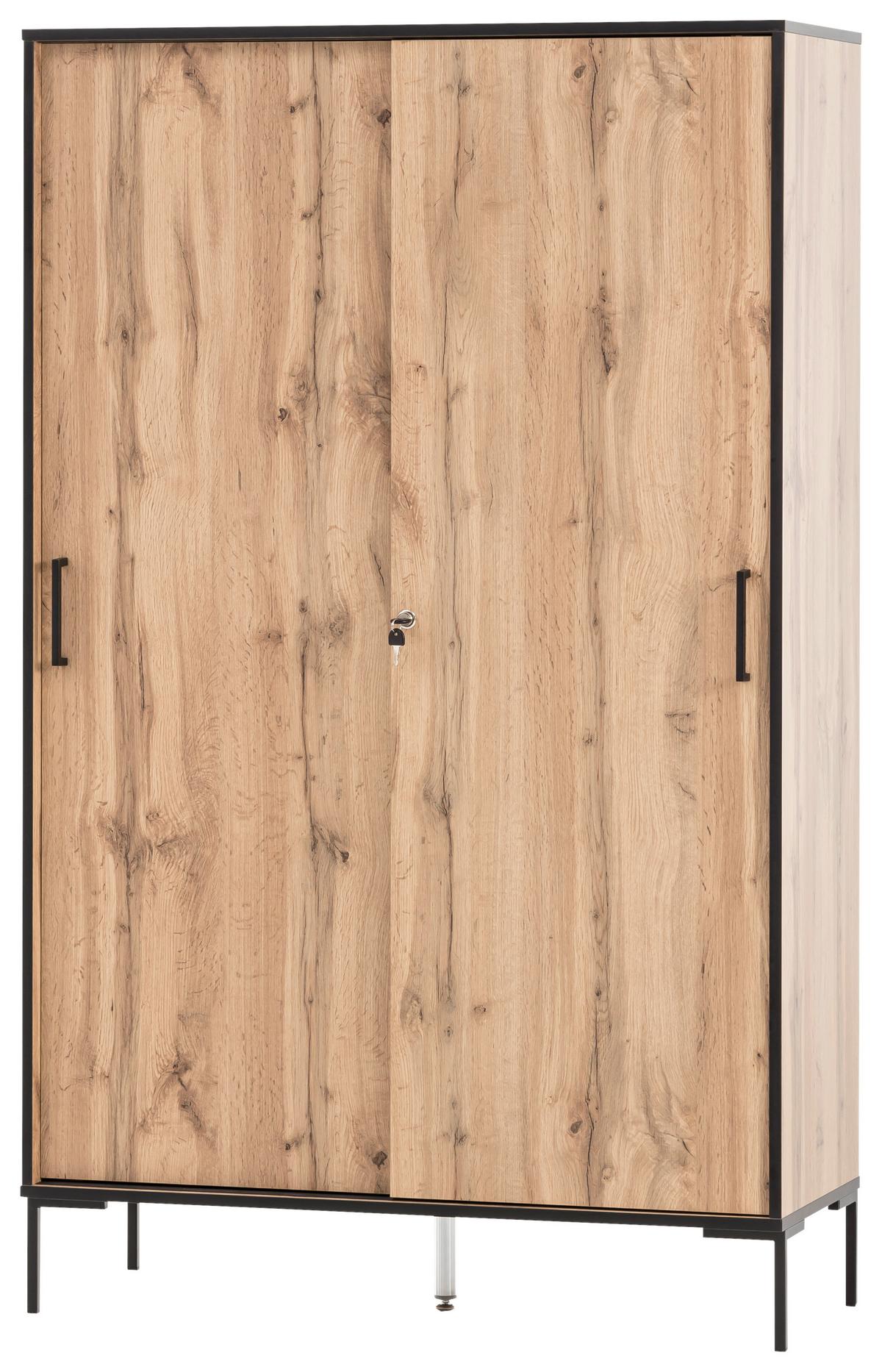 Aktenschrank versperrbar Holzwerkstoff B:100,1 - Eichefarben, MODERN, Holzwerkstoff (100,1/163,8/41cm)