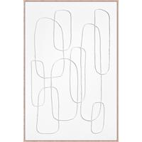 Obraz na plátně Denisa, ca. 60/90 cm - bílá/přírodní barvy, kompozitní dřevo/textil (60/90cm) - Premium Living
