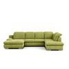 Wohnlandschaft Isona Grün - Chromfarben/Grün, Design, Textil (165/353/212cm) - Livetastic