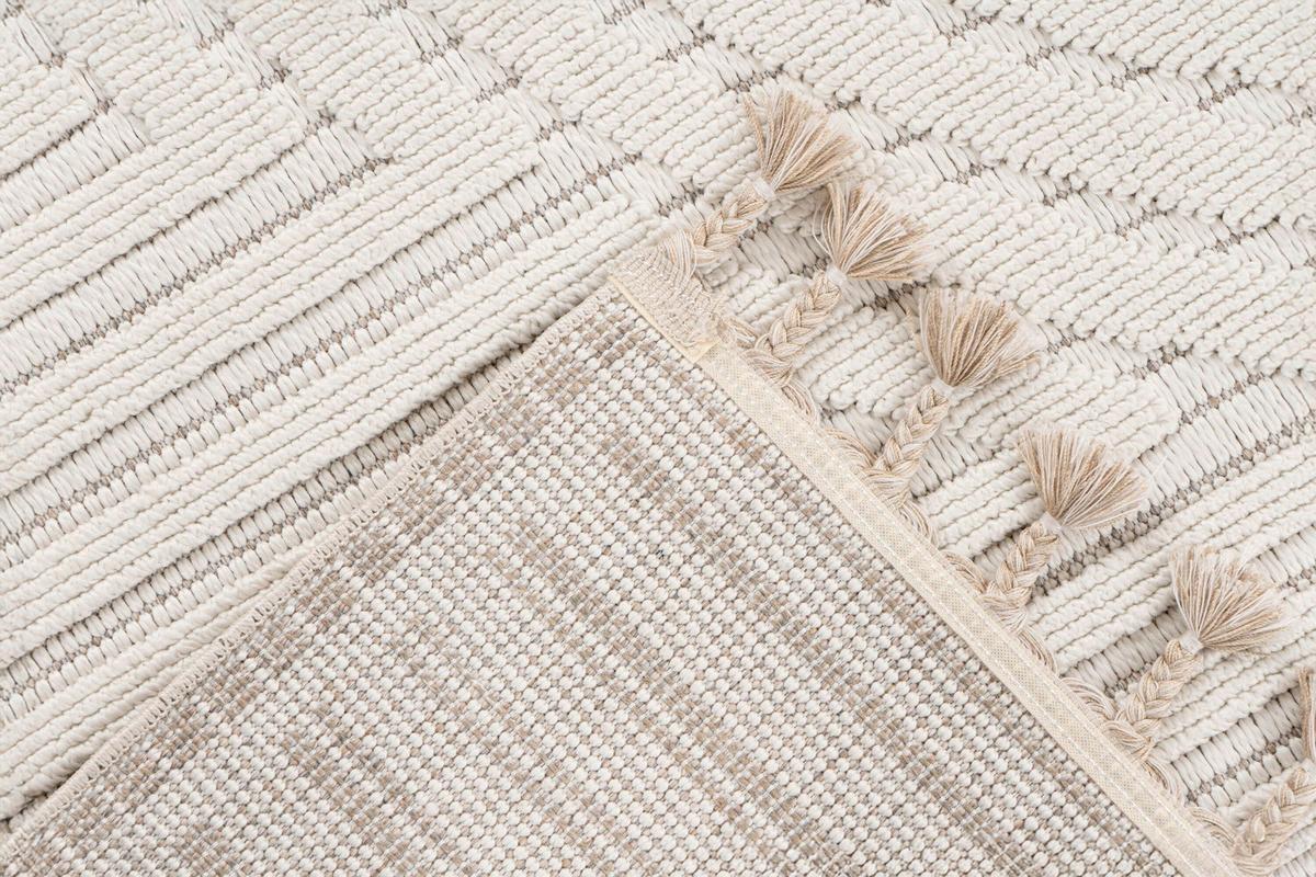 Flachwebteppich Elfenbein, Bxl: Ca. 160x230 Cm - Elfenbein, Basics, Textil (160/230cm) - Kayoom