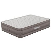 Luftbett Nicole 203x152x46 cm bis 350kg, inkl. Pumpe - Braun/Grau, KONVENTIONELL, Kunststoff/Metall (203/152/46cm) - Bestway