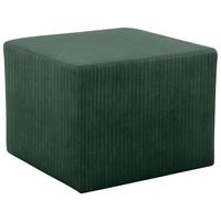 Hocker Dunkelgrün B: 59 Cm - Dunkelgrün/Schwarz, Design, Textil (59/44/59cm) - MID.YOU