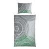 Bettwäsche Java - Grau/Grün, ROMANTIK / LANDHAUS, Textil - James Wood