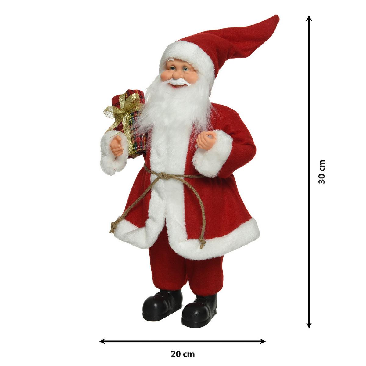 Santa Claus SANTA - červená, Basics, plast (10/20/30cm)