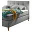 Boxspringbett mit Topper 140x200cm Missouri, Hellgrau - Hellgrau/Kieferfarben, KONVENTIONELL, Holzwerkstoff/Textil (140/200cm) - Carryhome Boxspringbett mit Topper 140x200cm Missouri, Hellgrau - Hellgrau/Kieferfarben, KONVENTIONELL, Holzwerkstoff/Textil (140/200cm) - Carryhome