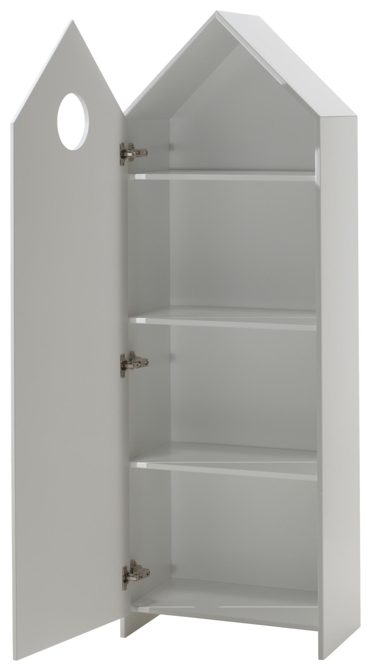 Detská šatníková skriňa CASAMI - biela, Modern, kompozitné drevo (57,6/171,3/37cm) - MID.YOU