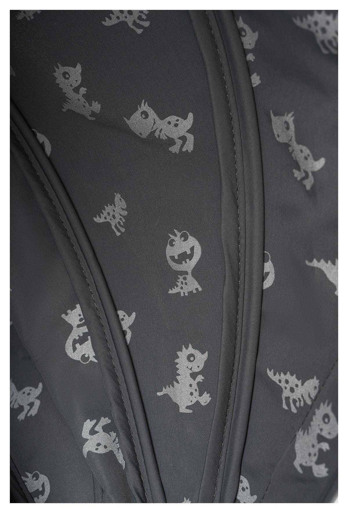 Buggy Boggy 2 Monster Hellgrau, B/h/t: 51x105x84,5cm - Hellgrau/Schwarz, Basics, Textil/Metall (51/105/84,5cm) - Osann