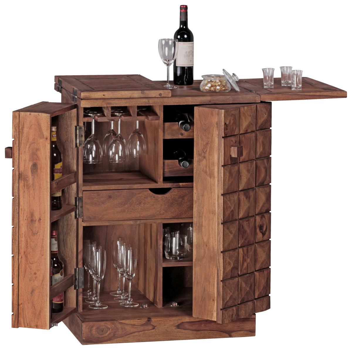 Barschrank Wl1.735 - Sheeshamfarben, Design, Holz (64/91/50cm) - MID.YOU