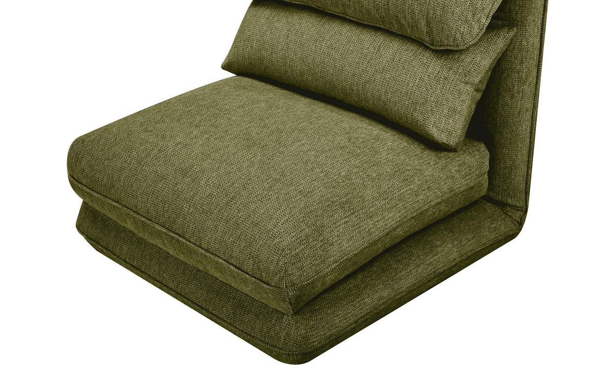 Schlafsessel Verve Olivgrün B: 78 cm - Olivgrün, Design, Textil/Metall (78/72/85cm) - Livetastic