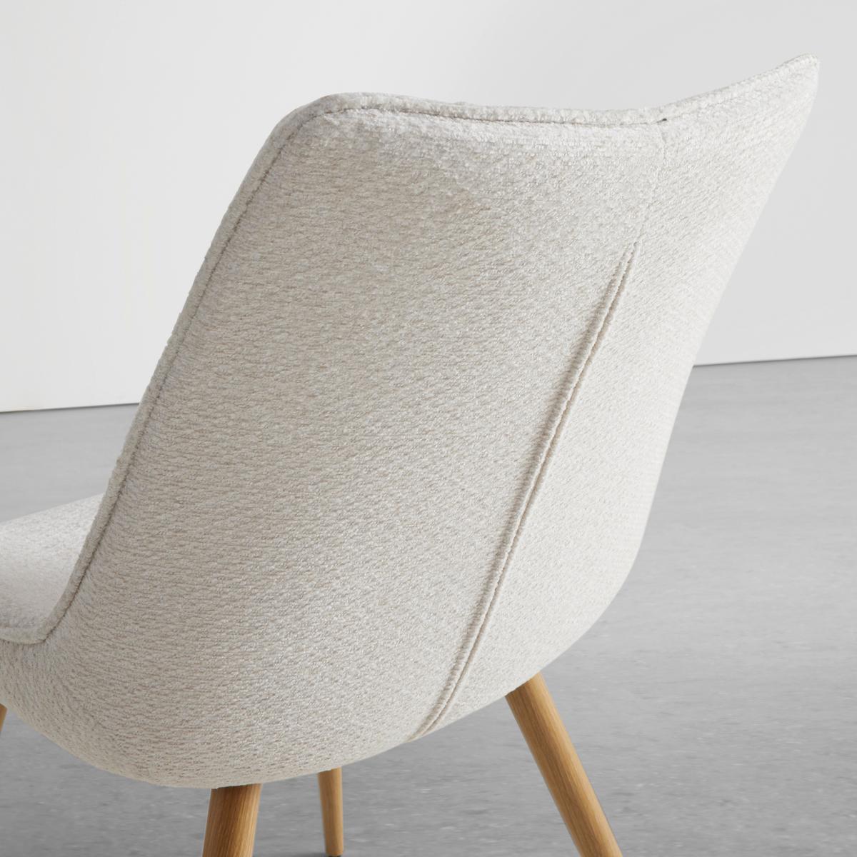 Židle LOU béžová - barvy dubu/béžová, Moderní, kov/dřevo (52/84/60cm) - Mömax