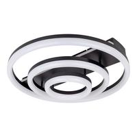LED-Deckenleuchte 1403522 Circulo - Schwarz/Weiß, Design, Kunststoff/Metall (60/15.5cm) - Näve