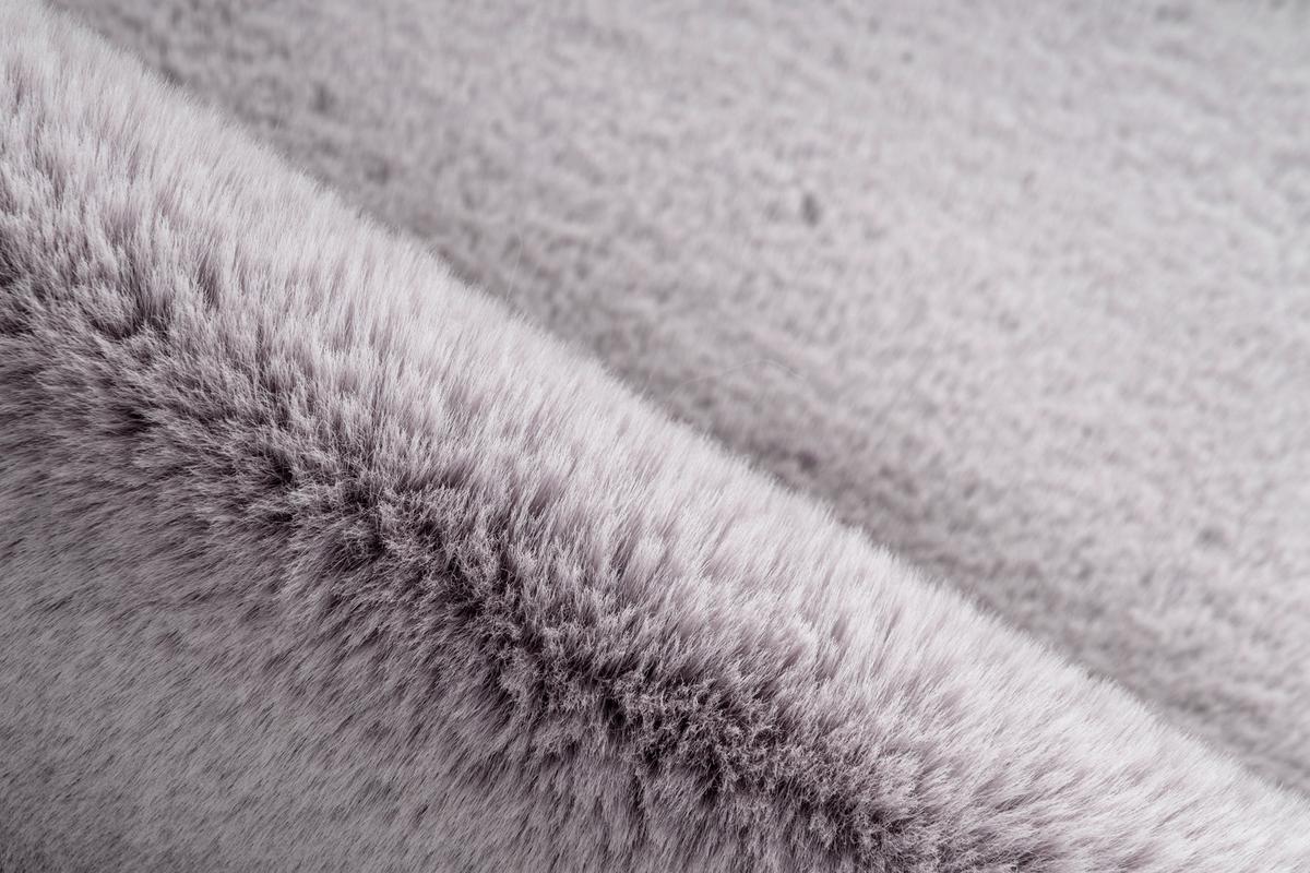Kunstfell Rabbit Blau/Grau 60x180 cm - Blau/Grau, Trend, Textil (60/180cm) - Kayoom