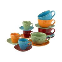 Tassenset Nature, Organe, 16--Teilig. - Rot/Orange, Basics, Keramik - Creatable