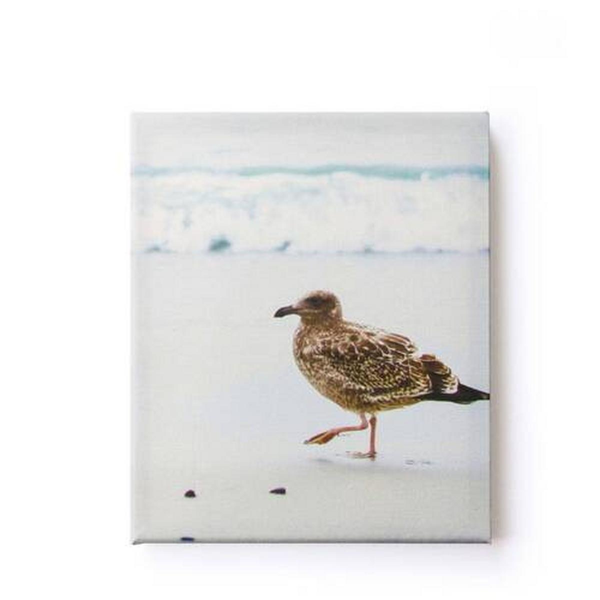 Leinwandbild Blick Aufs Meer - Multicolor, Basics, Wellpappe/Textil (80/60/2.5cm)