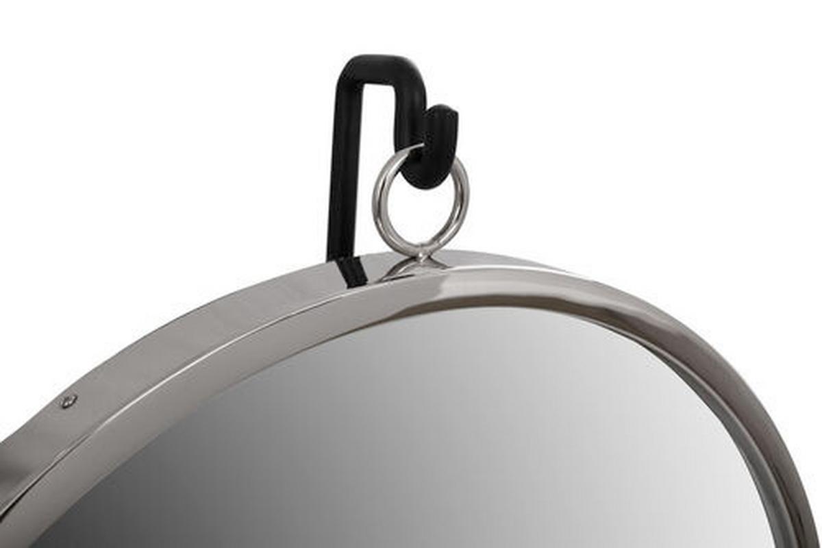 Tischspiegel Eleganca H: 75 Cm Schwarz/silberfarben - Silberfarben/Schwarz, LIFESTYLE, Glas/Metall (41/75/14cm) - Kayoom