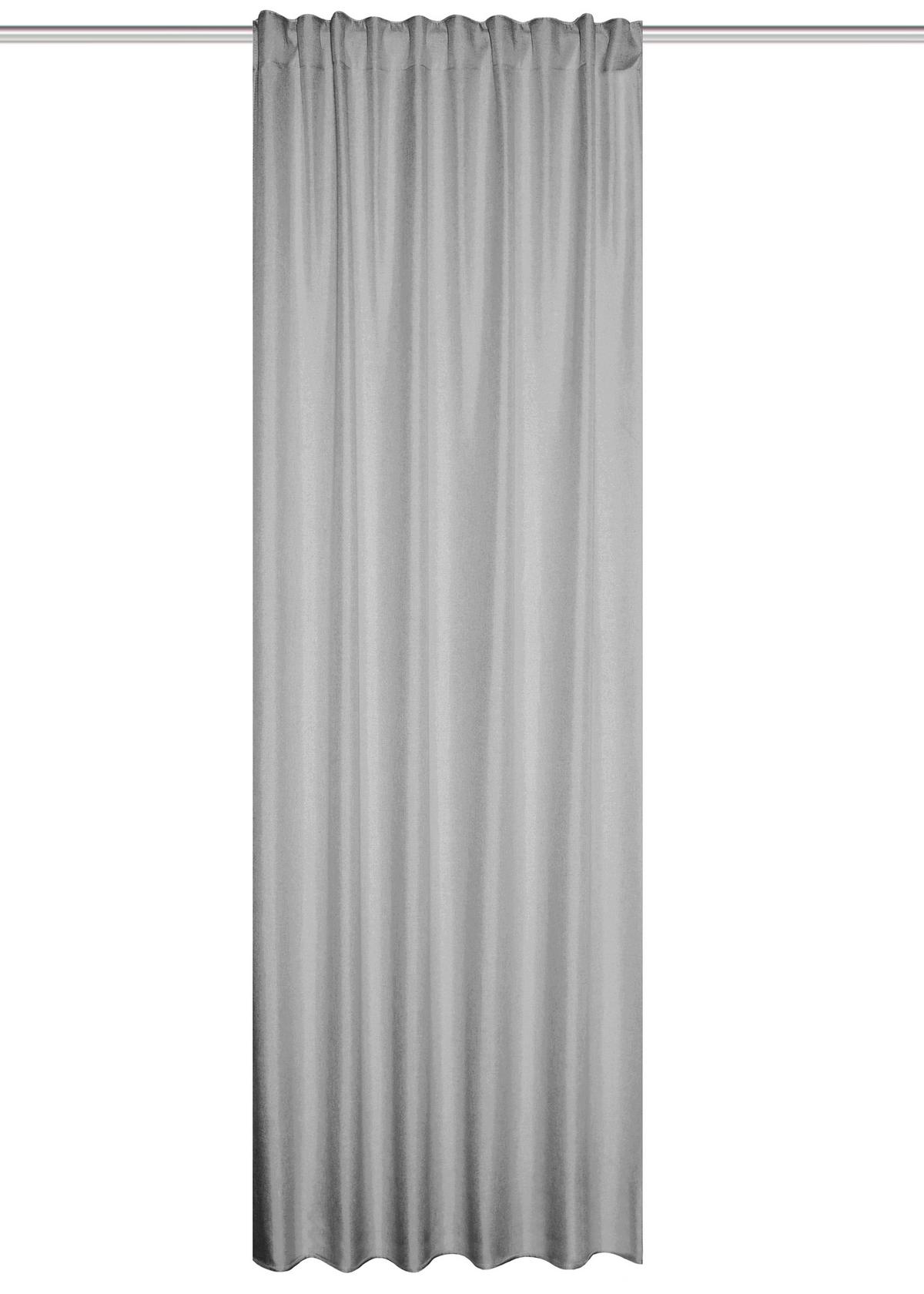 Wärmeschutzvorhang Eskamio - Silberfarben, Basics, Textil (135/175cm)