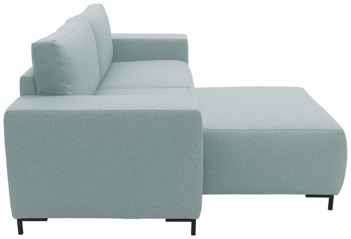 Ecksofa Looks Vi Blau Webstoff - Blau/Schwarz, Design, Textil (242/160cm) - LOOKS by W.Joop