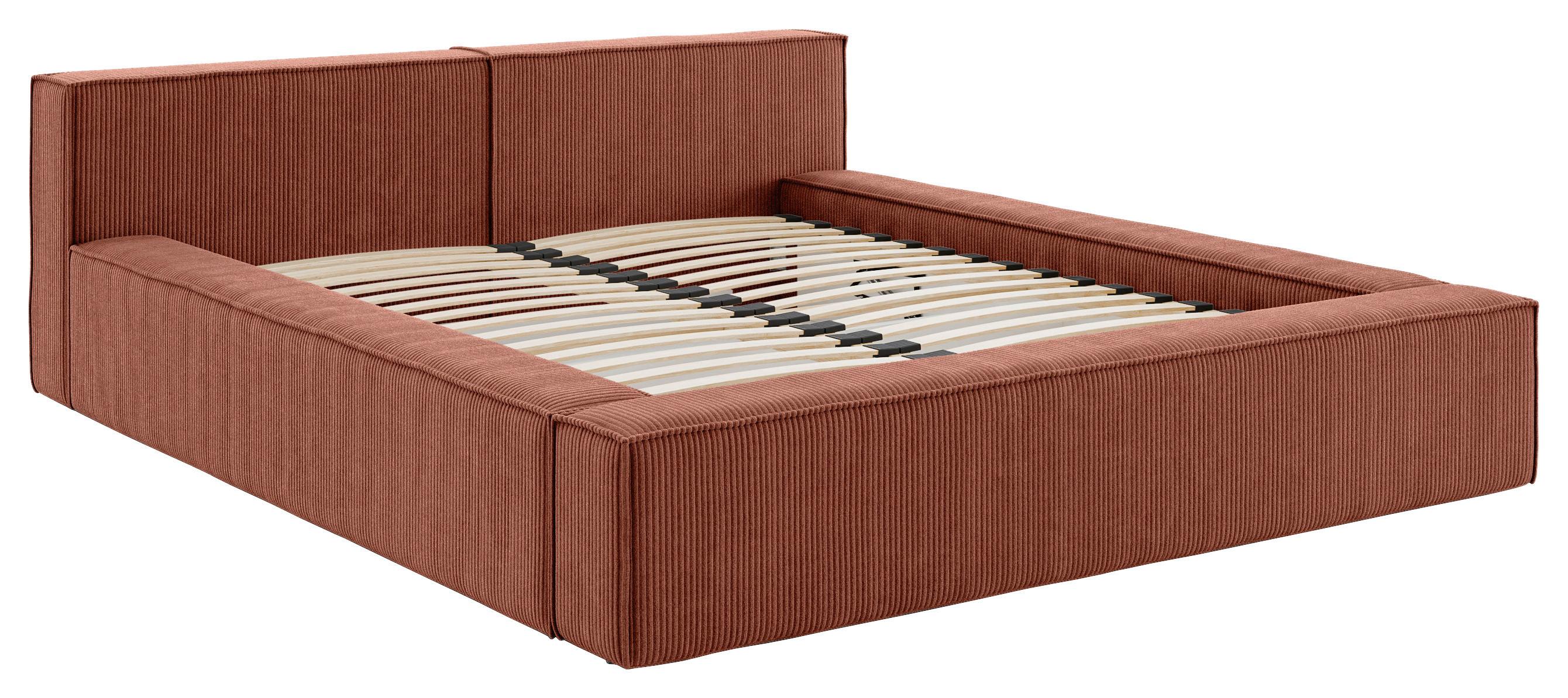 POLSTERBETT inkl. Lattenrost 180x200 - Beige/Schwarz, Basics, Holz/Textil (180/200cm) - Livetastic