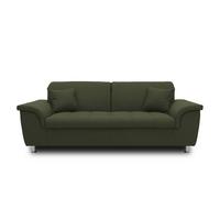 2-sitzer-sofa Franzi Grün Webstoff - Chromfarben/Grün, KONVENTIONELL, Textil (210/81/97cm) - MID.YOU