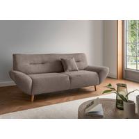 3-Sitzer-Sofa Drago, Taupe B: 205 cm - Taupe/Wildeiche, KONVENTIONELL, Textil (205/81/90cm) - MID.YOU