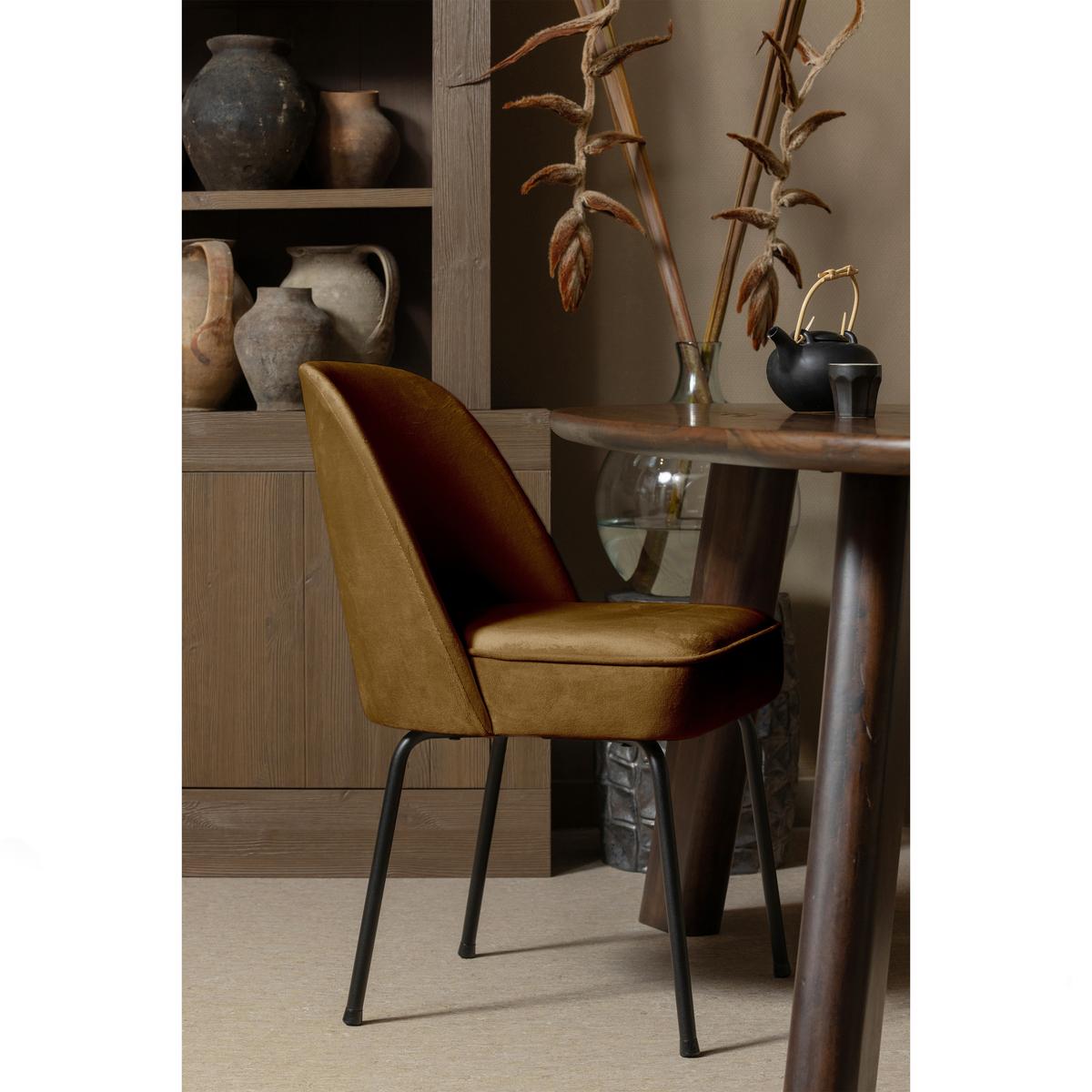 Stuhl-Set Vogue Gelb B:  50cm - Gelb/Schwarz, MODERN, Textil/Metall (50/83/57cm) - Livetastic