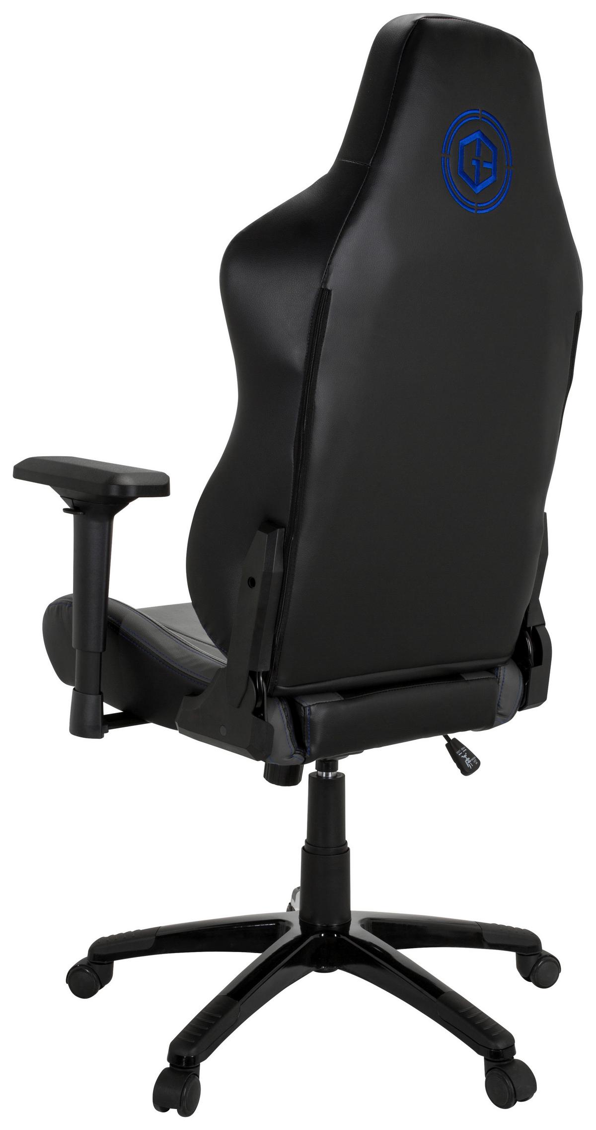 Gamingstuhl Gamebreaker Polarys I Blau/grau/schwarz - Blau/Schwarz, MODERN, Kunststoff/Textil (74/133/62cm) - MID.YOU