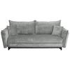 Schlafsofa Kairo Grau, Lf: Ca. 190x150cm - Schwarz/Grau, ROMANTIK / LANDHAUS, Holz/Kunststoff (230/90/115cm) - James Wood