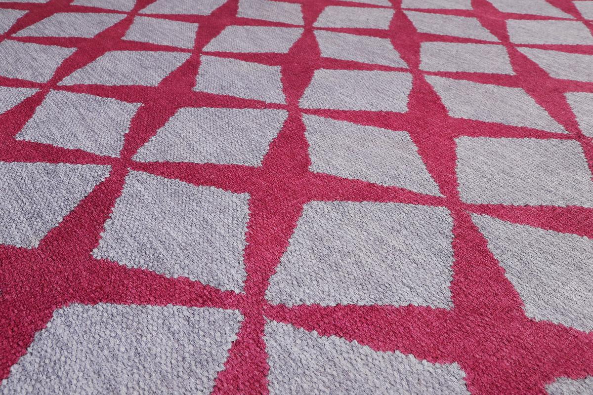 Webteppich Bordeaux/sandfarben Caledon 80x150 Cm - Sandfarben/Bordeaux, KONVENTIONELL, Textil (80/150cm) - Esprit