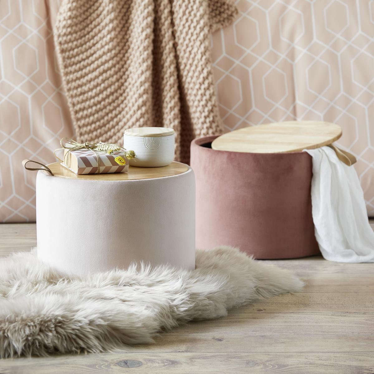 OVČÍ KOŽEŠINA Jenny, 90-105/60cm, béžová - béžová, textil (60/90-105cm) - Modern Living