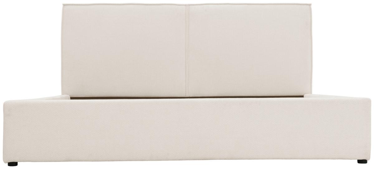 Polsterbett Lino Beige B: 195 Cm - Eichefarben/Beige, Design, Holz/Textil (195/105/222cm) - Livetastic