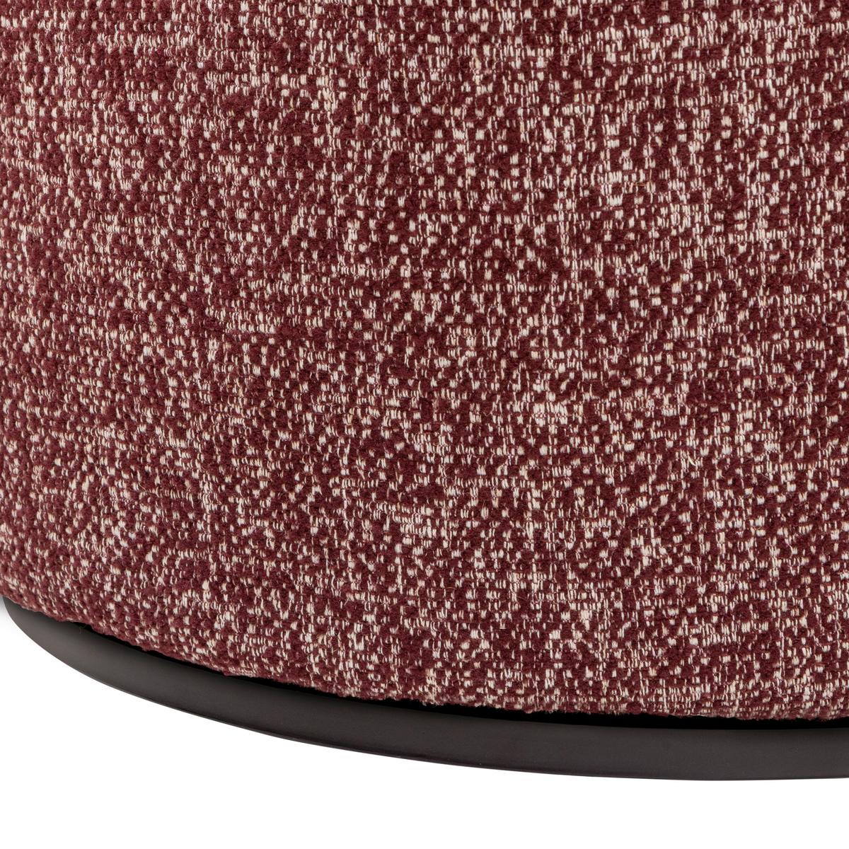 Sessel Serra Bordeaux B: 70cm - Bordeaux/Schwarz, Design, Textil (70/68/77cm) - Livetastic
