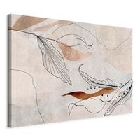 Leinwandbild Beige B: 60 cm - Beige, Basics, Holzwerkstoff/Textil (60/40/1,2cm) - artgeist