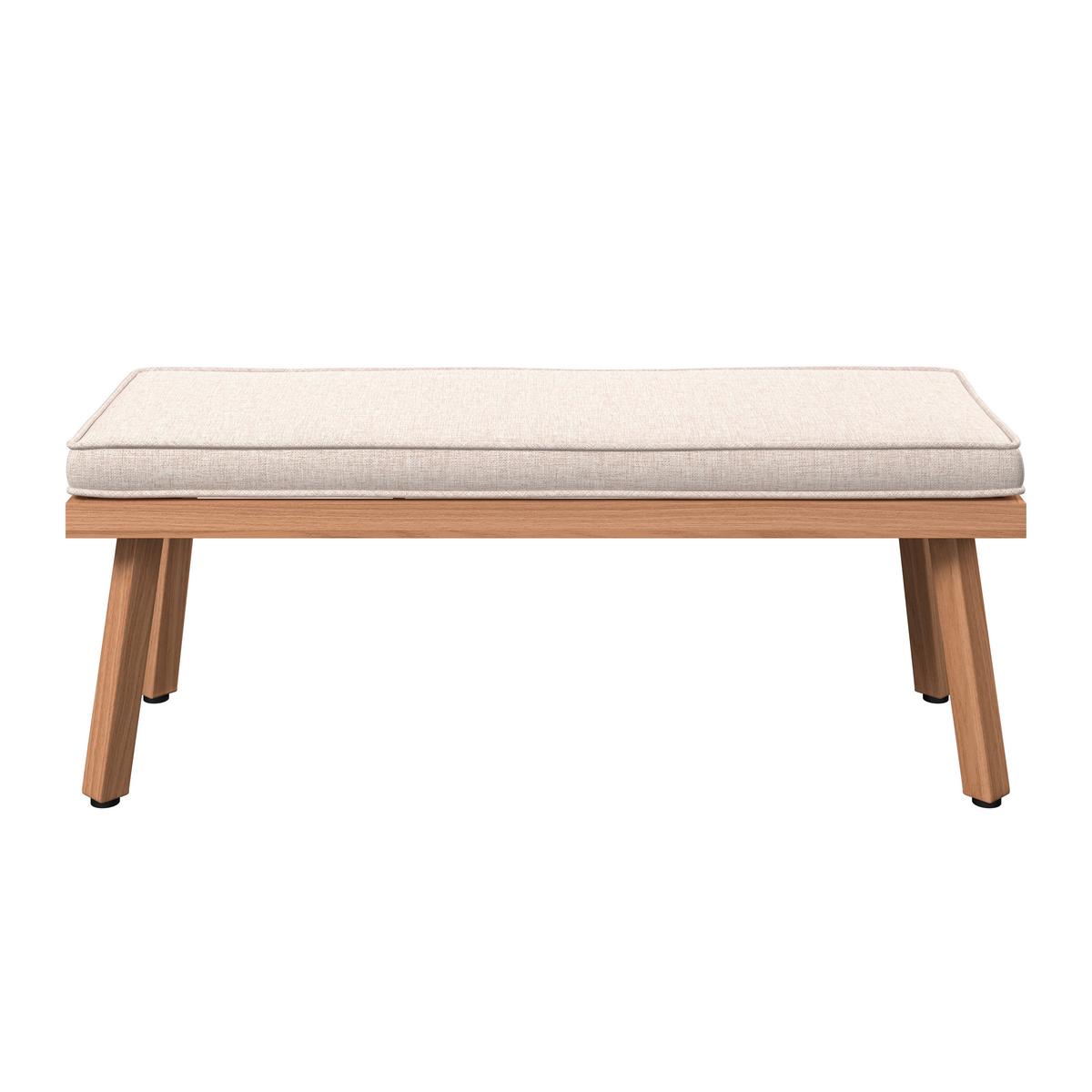 TERASOVÁ SEDACÍ SOUPRAVA PORTO - černá/přírodní barvy, Moderní, kov/textil