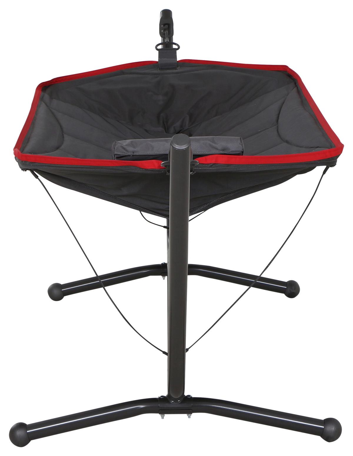 Hängematte L91048 - Dunkelgrau/Rot, KONVENTIONELL, Textil/Metall (105/104/305cm) - Siena Garden