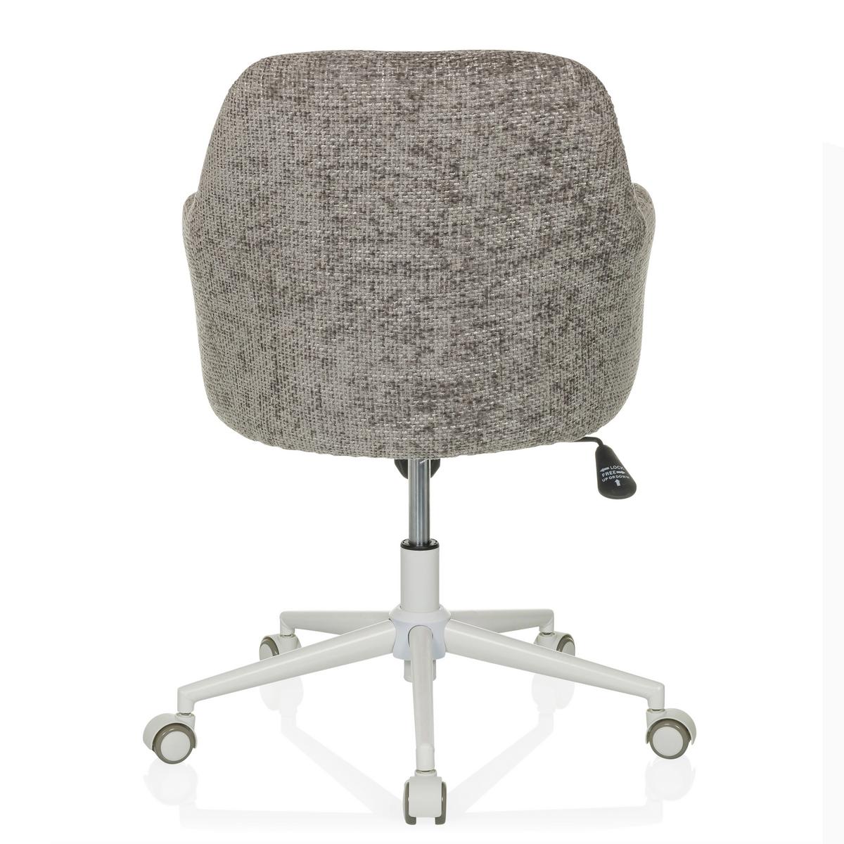 Drehstuhl Solao Home Grau B: 58 cm - Weiß/Grau, MODERN, Kunststoff/Textil (58/78/60cm) - MID.YOU