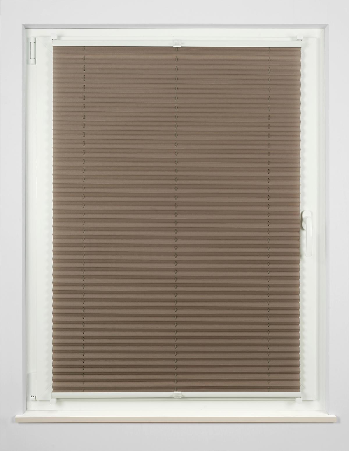 Plissee Free Taupe B: 100 cm - Taupe, Basics, Textil (100/130cm) - Homeware